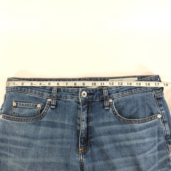 Rag & Bone Dre Low Rise Slim Boyfriend Jeans Women's Size 30 Bellview Blue Denim - Picture 5 of 12